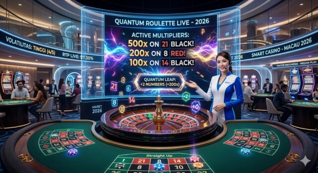 Quantum Roulette melipatgandakan kemenangan hingga 500x